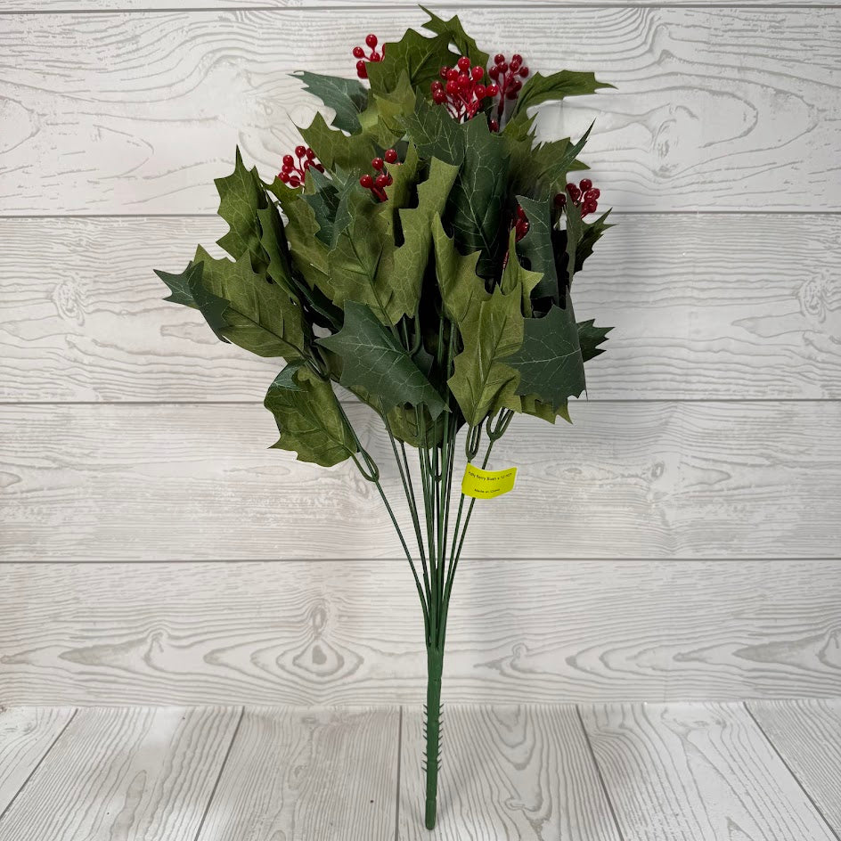 HOLLY BERRY BUSH X12 H21 - 80114GN * OO