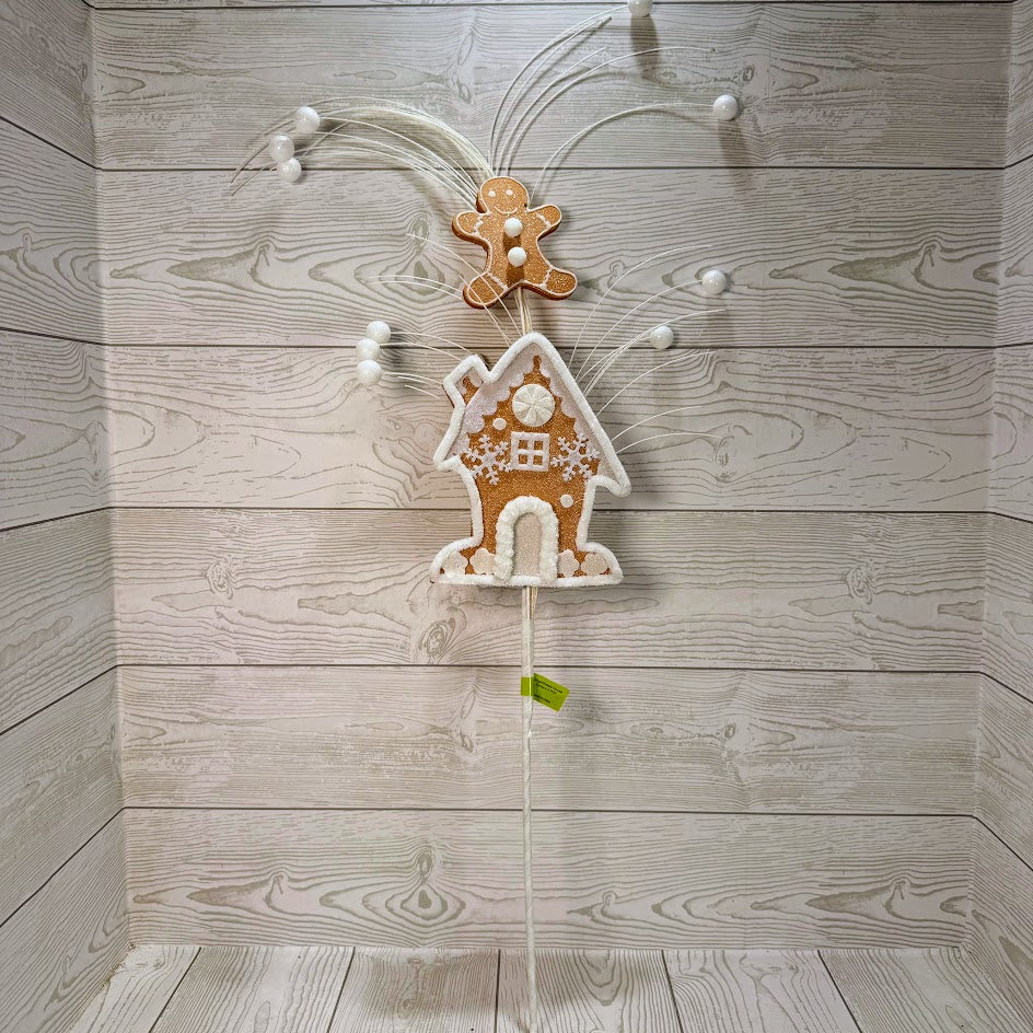 GINGERBREAD HOUSE SPRAY X2 - 85994WT * G