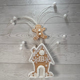 GINGERBREAD HOUSE SPRAY X2 - 85994WT * G