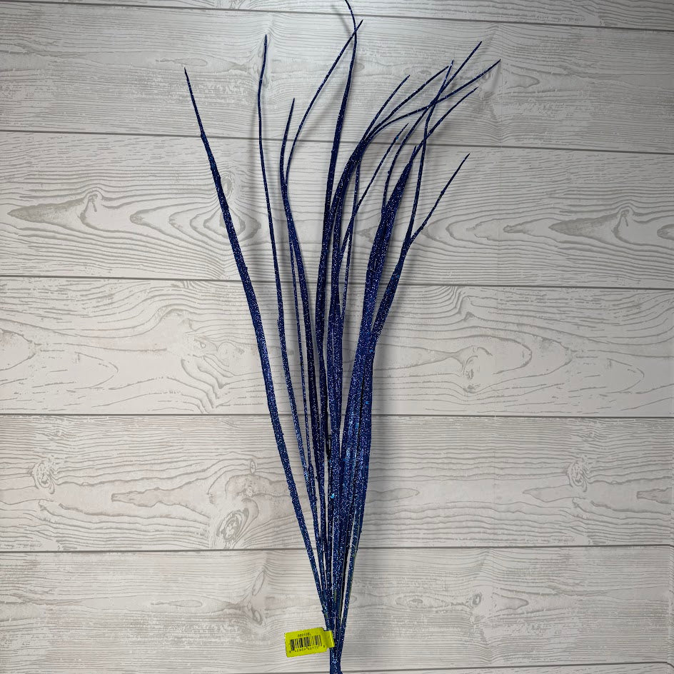 GLITTER SWORD GRASS SPRAY H23 - BLUE - 86010BL * OO