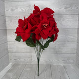 POINSETTIA X9 STEMS - RED - XB23422-RED * BR