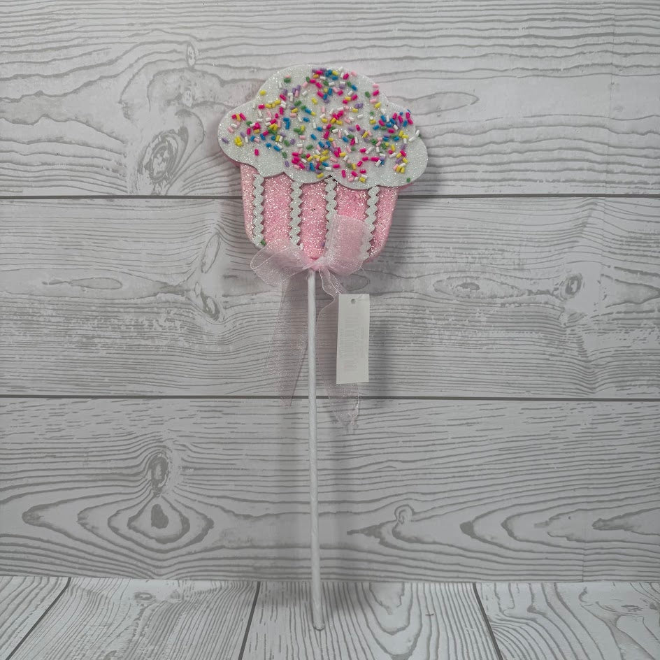 13.5IN SPRINKLE CUPCAKE - LIGHTPINK - X25748-LTPK