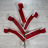 29" FELT W/PIPING CURL - RED - X26891-RED * RD