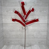 29" FELT W/PIPING CURL - RED - X26891-RED * RD