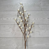 28.5" SUGAR BERRY SPRAY - WHITE - X26887-WHT