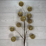 30.5" GLITTER BALL SPRAY - GOLD - X26853-GOLD * RD