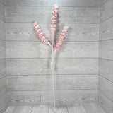 30.5" FELT CURLY W/SPRINKLES X3 - X26800-PINK