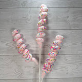 30.5" FELT CURLY W/SPRINKLES X3 - X26800-PINK