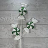 GLITTER PEPPERMINT CANDY X3 - X26893-GNWT