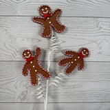 22.5" GINGERBREAD MAN X3 - X24112-BRN