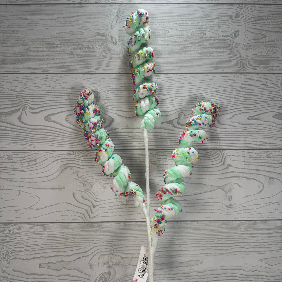 30.5" FELT CURLY W/SPRINKLES X3 - X26800-GRN