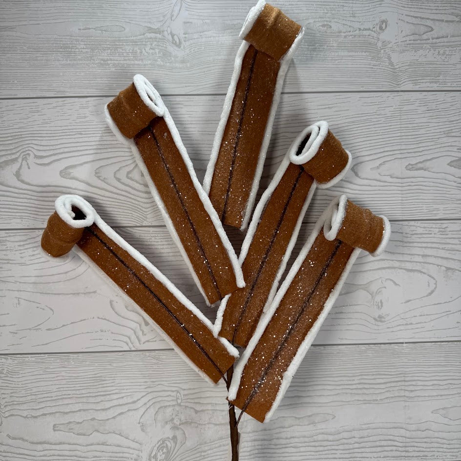 29" FELT W/PIPING CURL - BROWN - X26891-BRN