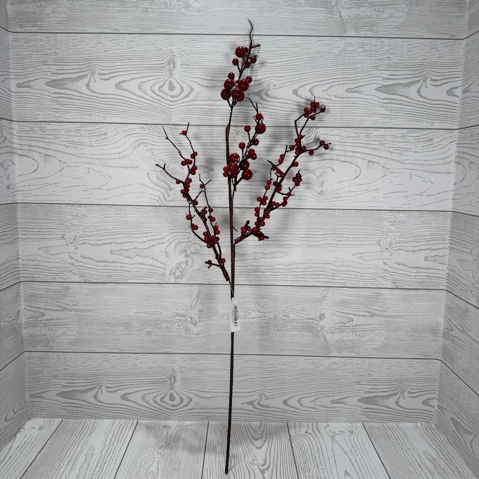 24" ICED BERRY SPRAY - X26742-RED