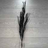 GLITTER BRANCH SPRAY - X23129-BLK * G