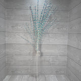 36.5" GLITTER GRASS SPRAY - IRIDESCENT/WHITE - X25710-WHT