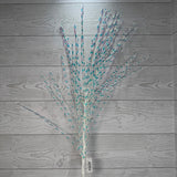 36.5" GLITTER GRASS SPRAY - IRIDESCENT/WHITE - X25710-WHT