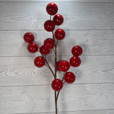 34.5" LARGE BERRY SPRAY - X26827-RED