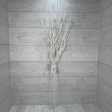 GLITTER BRANCH SPRAY - X23129-WHT * G