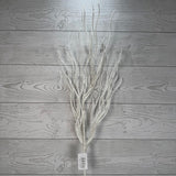 GLITTER BRANCH SPRAY - X23129-WHT * G