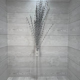 36.5" GLITTER GRASS SPRAY - X25710-SLVR