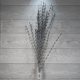 36.5" GLITTER GRASS SPRAY - X25710-SLVR