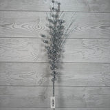 27.5" GLITTER BERRY/GRASS SPRAY - SILVER - X25592-SILV * BL