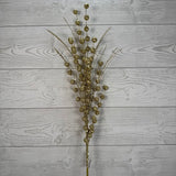 27.5" GLITTER BERRY/GRASS SPRAY - GOLD - X25592-GD * BL