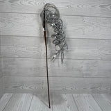 38" CURLY RIBBON SPRAY - X26883-SLVR