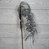 38" CURLY RIBBON SPRAY - X26883-SLVR