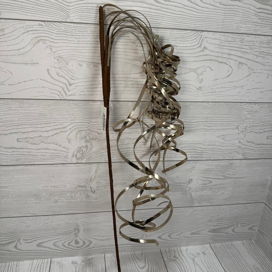 38" CURLY RIBBON SPRAY - X26883-GOLD