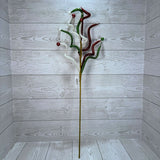 26" CURLY SPRAY - RED/WHITE/GREEN - X24094-RDWTGN