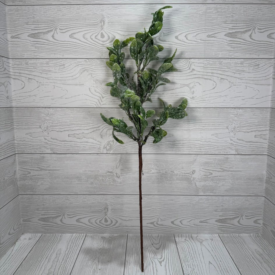 25.5" GLITTER BAY LEAF - X26831-GRN