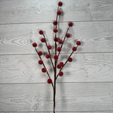 28.5" SUGAR BERRY SPRAY - X26887-RED