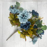 ROSE GERBER DAISY BUSH X18 H17 - BLUE - 57341BL