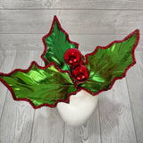 METALLIC HOLLY PICK H16XDIA12 - RED/GREEN - 86333RDGN