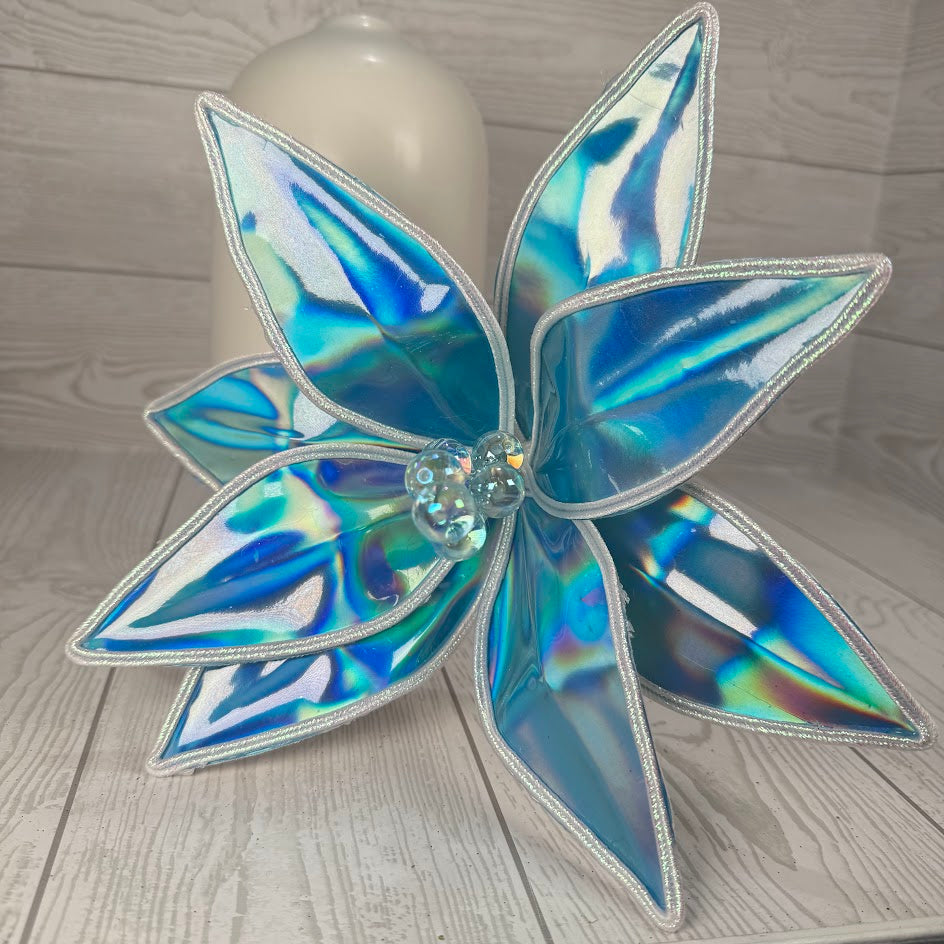 LUSTROUS POINSETTIA STEM H23 - BLUE - G - 86426BL