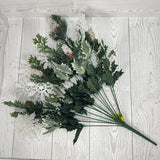 CEDAR PINECONE SNOWFLAKE BUSH X14 H21 - PK G - 86569SNOW