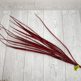 GLITTER SWORD GRASS SPRAY H32 - RED - OO - 86010RD