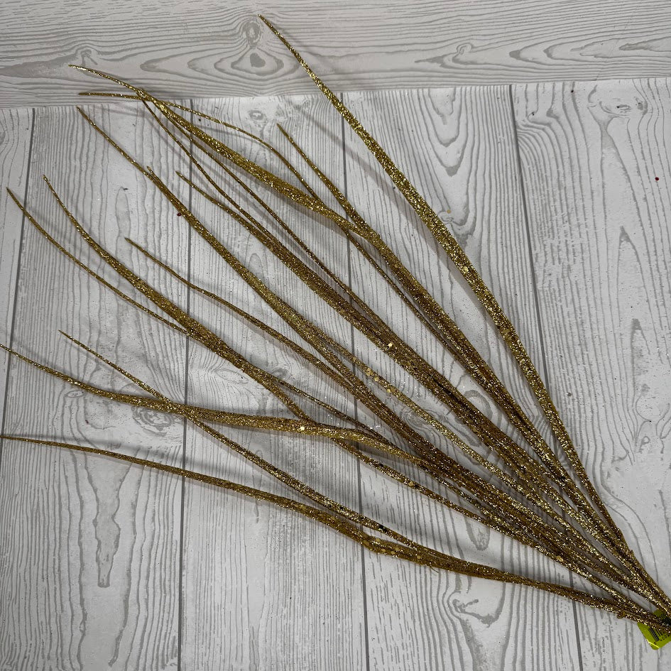 GLITTER SWORD GRASS SPRAY - GOLD - OO - 86010GD