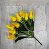 18IN TULIP BUSH X9 - YELLOW - 84888-YEL * BL