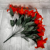 19IN TIGER LILY BUSH X11 - ORANGE - 84852-OR * G