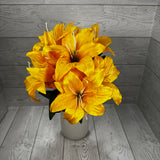 19IN TIGER LILY BUSH X11 - YELLOW - 84852-YEL * G