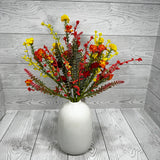 20IN SPRING MINI FLOWER - RED/ORANGE/YELLOW - 64847-ORYELRD * BL