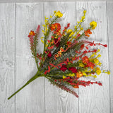 20IN SPRING MINI FLOWER - RED/ORANGE/YELLOW - 64847-ORYELRD * BL