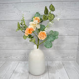 18IN MIXED CAMELLIA - PEACH - 65479 * PK G