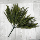 19IN PLASTIC BUTTON FERN - 83531 * R BR