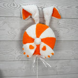 24IN EASTER BUNNY LOLLIPOP - ORANGE - 65594-OR * BL G