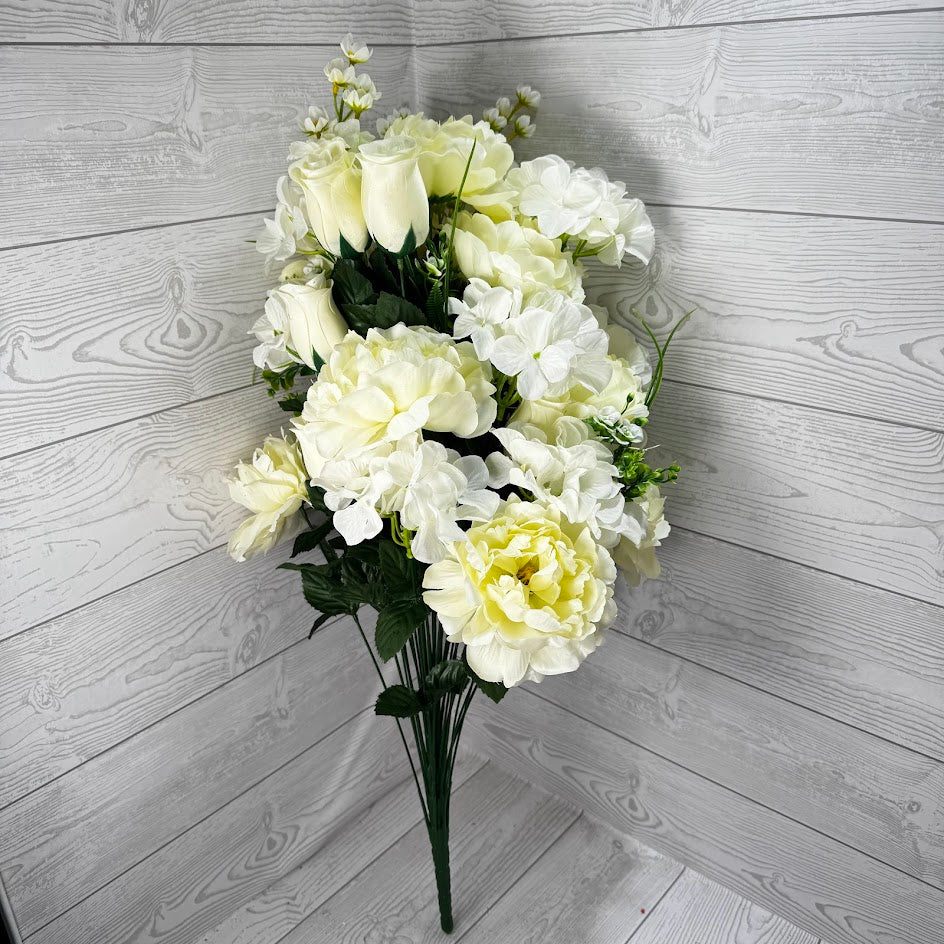 30IN PEONY ROSE BUD - CREAM - 85656-CR * R