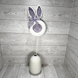25IN FELT EASTER BUNNY HEAD - PURPLE/WHITE - 65601-PU * BL G
