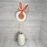 25IN FELT EASTER BUNNY HEAD - ORANGE/WHITE - 65601-OR * BL G